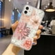 thumbnail image 3 of Funda transparente con flores para iPhone 14 Pro, iPhone 15 Pro, 13, 11, 12, 16 Pro Max, Xr, Xs Max, 7, 8 Plus, 12, 13 Mini, SE 2, 3 of 5