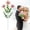 B, variant on Z52LingLing Decoration 1pc Artificial Violet Flowers Single Stem Fake Violet Floral Bouquet Rose Red Style H