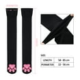 thumbnail image 4 of Littleforbig Thigh High Cosplay 3D Night-Glow Paw Pad Silicone Kitten Over The Knee Silk Stockings - Pink/Black, 4 of 5