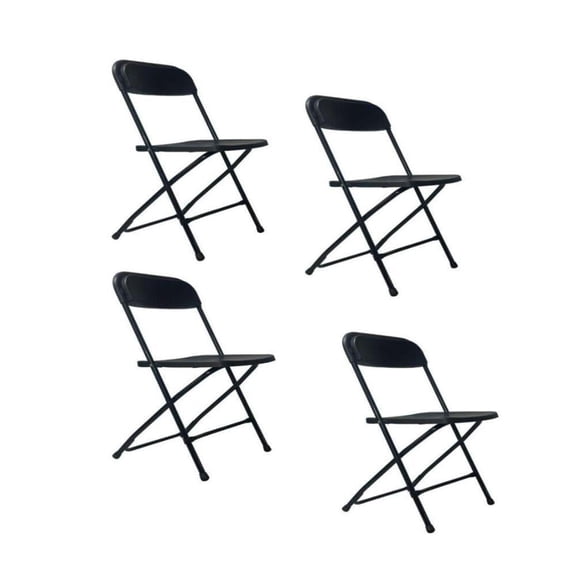 Set de 4 Sillas Plegables Samsonite Negro