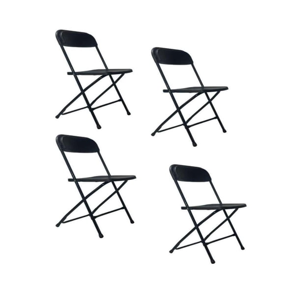 Set de 4 Sillas Plegables Samsonite Negro