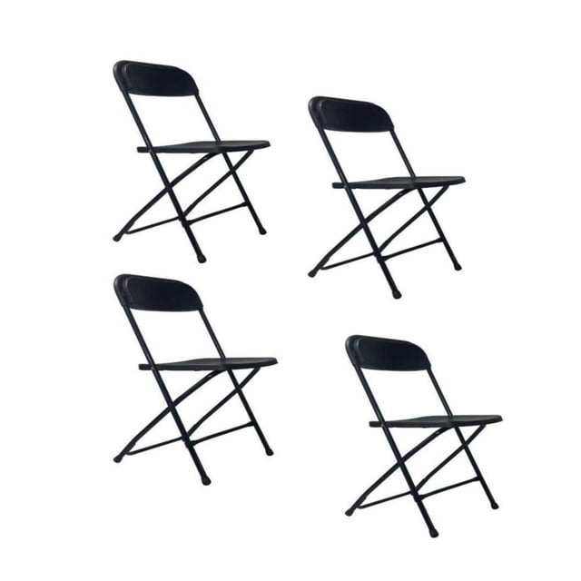 Set de 4 Sillas Plegables Samsonite Negro