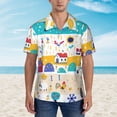 thumbnail image 4 of Bixox Men's Hawaiian Shirts Men's Funny Farm Print Short-Sleeve Shirt-Large, 4 of 8