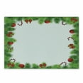 thumbnail image 1 of Christmas Cutting Board, Green Pine Needles with Red Bows and Baubles Festoon Design Natural Image, Decorative Tempered Glass Cutting and Serving Board, Small Size, Green Red White, by Ambesonne, 1 of 1