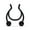 Black, variant on Hoop Ring Septums Simple Body Piercing Jewelry Nose Clip Nasal Septum False -Black