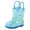 Sky Blue, variant on Girls Boots Rain Boots Kids Shoes Waterproof Footwear Short Lightweight Easy Wear Design For Outdoor Rainy Days ,1.5-3 Years
