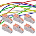 thumbnail image 4 of Wire Conductor Connector, Flame Retardant Multifunctional Quick Terminal Splitter Corrosion Resistant For 0.2-4mm² Hard Wires For 0.2-2.5mm² Soft Wires ANGGREK Otros, 4 of 8