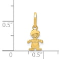 thumbnail image 3 of Pendentif Breloque Collier Petit Garçon en Or Jaune 14k Bébé, 3 of 7