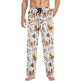 thumbnail image 4 of FREEAMG Cute Butterfly Pajama Pants for Men, Men's Separate Bottoms, Comfortable Sleep Lounge Pj Pants, 4 of 7