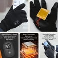 thumbnail image 4 of Guantes Calefactores De Invierno, 3 Niveles De Control De Temperatura Guantes Calentadores De Manos Diseño De Separación De Dedos De Calor De Doble Capa Desmontable Para Ciclismo, 4 of 7