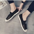 thumbnail image 3 of Men's Espadrille Canvas Mesh Slip-On Plain Toe Casual Breathable Shoes Low Top Trainers Shoes, 3 of 7