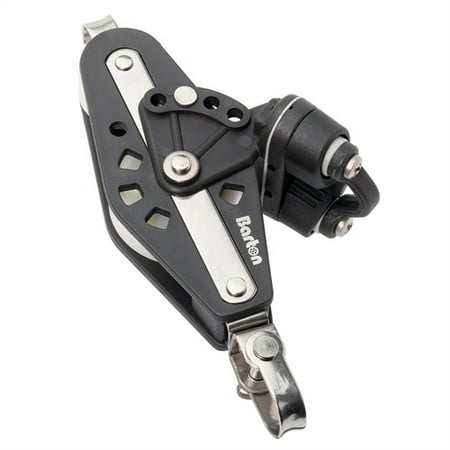 - Barton Marine Series 2 35mm Block - Fiddle - Swivel + Becket + Cam Block 02 631