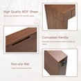 thumbnail image 6 of Elegant Dark Wood Grain Bar Table-50 Inches Long, a Practical Choice for Modern Homes.Dark Wood Grain Texture Sticker,Equipped With Two Drawers.Serving As A Bar Table Or A Desk., 6 of 9