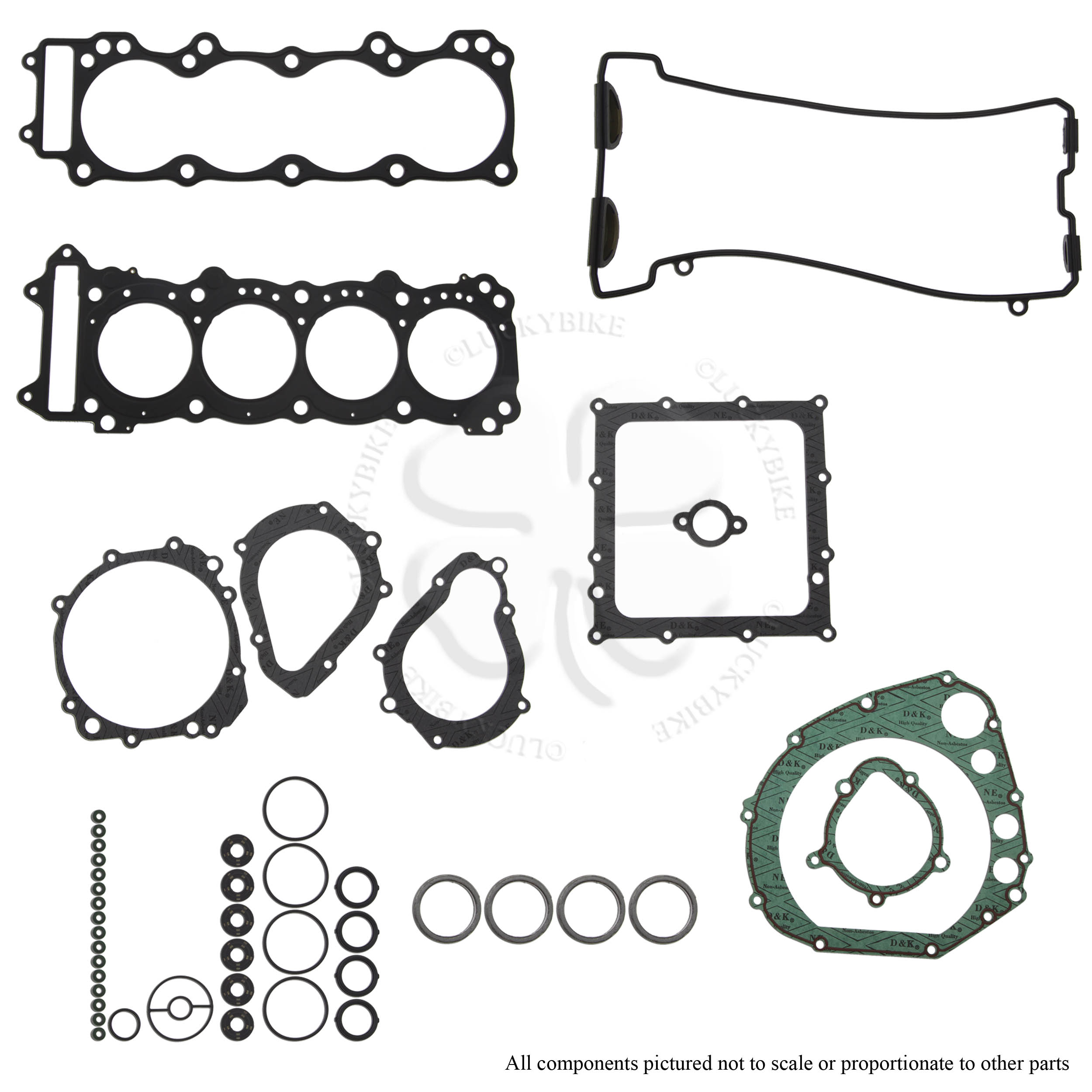 Complete Engine Gasket Kit Suzuki 1996 1997 1998 1999 GSXR 750 Head