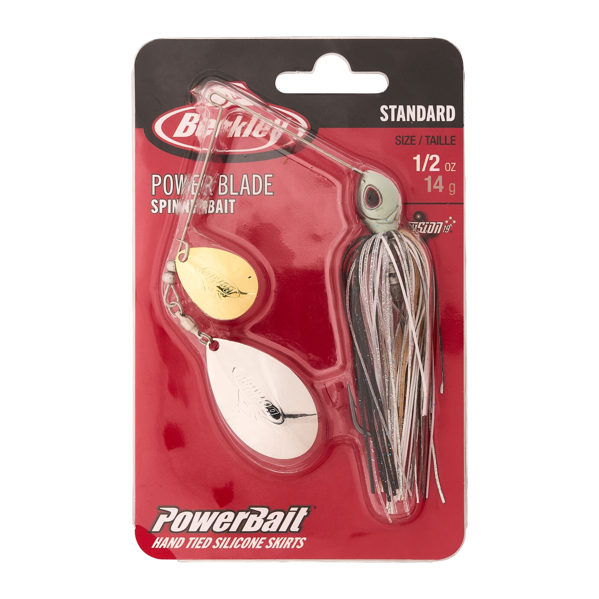 Berkley Power® Blade Standard, Spinnerbaits, Shad Spawn/Gold + Silver (1 Count)