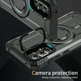 thumbnail image 5 of ELEHOLD for Samsung Galaxy A52 5G Case, Compatible with Mag safe Accessories, Strong Magnetic Military-Grade Drop Protection Invisible Kickstand Shockproof Protective Phone Case,Gray, 5 of 7