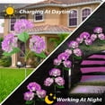 thumbnail image 6 of RKZDSR Color Changing Solar Garden Lights, Wireless Yard Stake Lights - Waterproof Outdoor Decorative Floral Accent for Fence, Garden, and Pathway, 31.5in Purple Hydrangea Design, 6 of 7