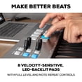 thumbnail image 3 of Alesis V25 MKII Controlador de teclado MIDI USB con 25 teclas sensibles a la velocidad, 8 pads de nivel completo, arpegiador, rueda de tono/modificación, repetición de notas y paquete de software, neg, 3 of 5