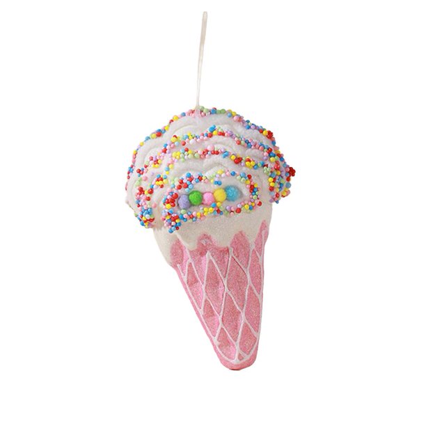 Adorno para árbol de Navidad CAIROYAR postres colores pastel forma casa de dulces adornos navideños