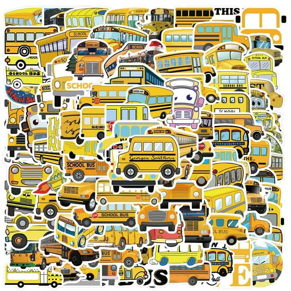 Kids Stickers,Bus Sticker Luggage Guitar Notebook DIY Sticker Decoration
