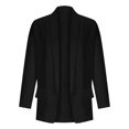 thumbnail image 4 of Blazer Chaquetas Para Mujer Blazers Traje de Negocios de Moda Color Sólido Costura Plaid Manga Larga Chaqueta de Punto Top Odeerbi ODB132131, 4 of 7