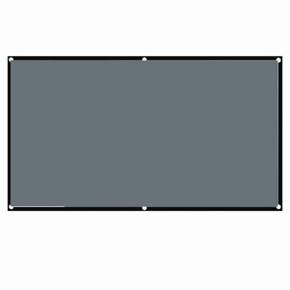 Projector Screen 16:9 Grey Anti-Light Black Border With Metal Hole Reflective Screen ,Wrinkle-Free