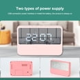 thumbnail image 3 of Matsuzay Despertador digital LED Snooze Relojes con pilas Espejo de la sala de estar Type3 NO3, 3 of 6