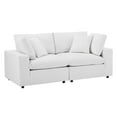 thumbnail image 1 of Modway Commix Down Filled Overstuffed Performance Velvet Loveseat in White, 1 of 9