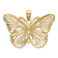 thumbnail image 3 of 14K Two-Tone Gold Charm Pendant 22 mm 34 And Rhodium Butterfly, 3 of 4