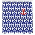 thumbnail image 3 of Ambesonne Marine Shower Curtain, Ship Journey Sea Ocean, 69"Wx75"L, Navy Blue Red, 3 of 3