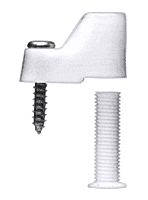 CRL White Storm Window Clamps 4 Pack 