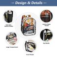 thumbnail image 5 of Ttyddzy Clear Backpack Heavy Duty PVC Transparent Backpack for College Workplace, Mosaic Toucan, 5 of 8