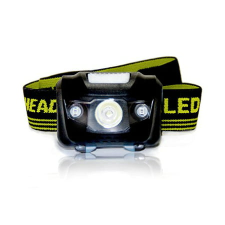 Leibnitz Best  Brightest Headlamp Flashlight with Red LED for Jogging, (Best Head Mounted Flashlight)