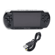 Restored Playstation Portable PSP 2000 Gaming Console with Retrofam Charging Cable, Ebony_Black