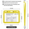 thumbnail image 4 of Protectores De Tarjetas De Vacunación Portatarjetas De Identificación Transparentes Con Cordones Para Profesores Estudiantes Enfermeras 2 Uds Noticed EL017151-07, 4 of 5