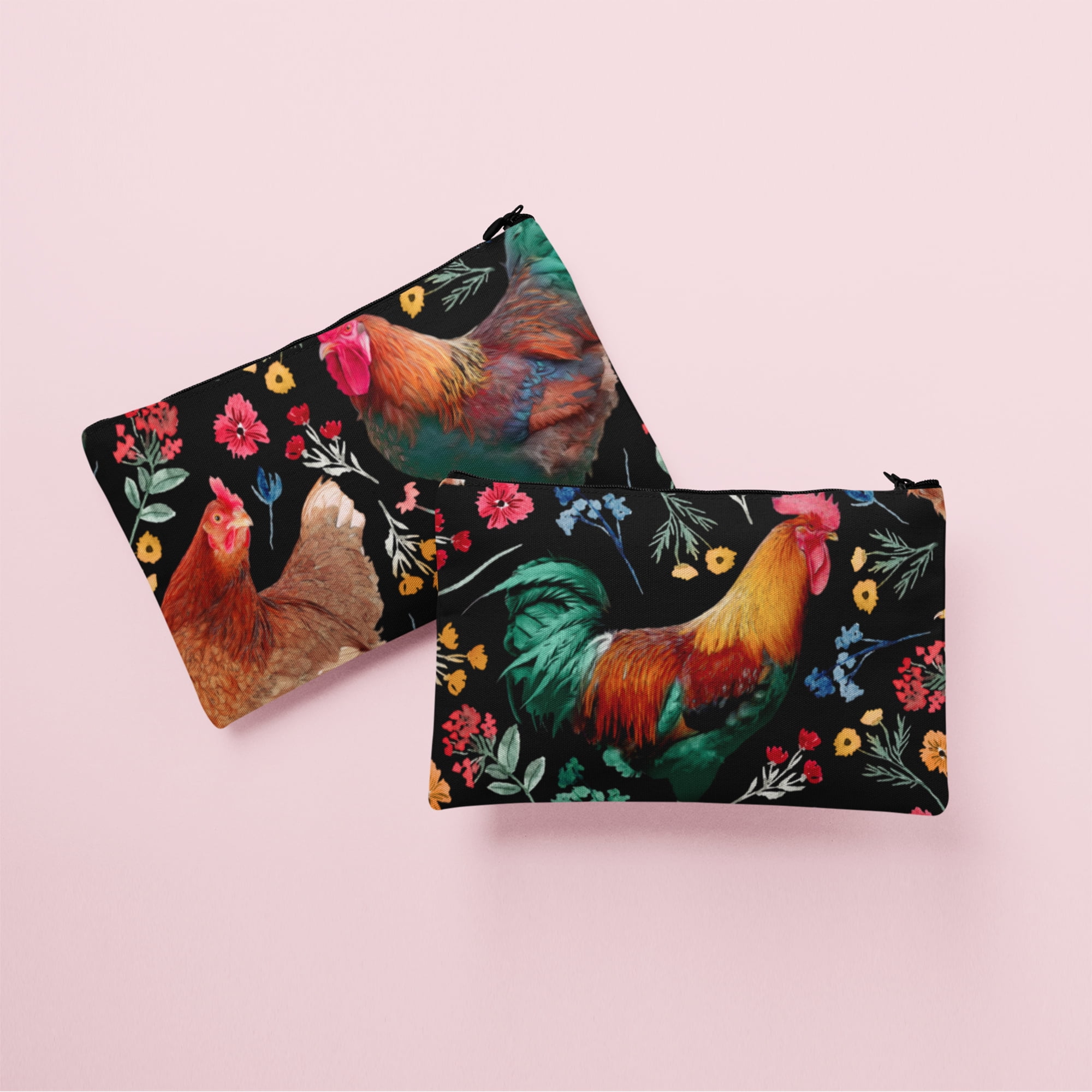 (3 pack) Half-Yard 100% Cotton Farm Rooster, Multi-color, 44" Wide for Quilting & Sewing by David Textiles