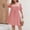 Pink, variant on Daiosportswear Plus Size Women'S Swimsuit Coverup Short Sleeves Bathing Suit Cover Up for Swimwear Dress Abdominal Support Design with Waist Tie,Women'S Short-Sleeved Dress Pink XXXXL