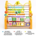 thumbnail image 4 of Back to School Gifts Toys Sale! CWCWFHZH Multifunctional Wooden Calculation Frame Kids Educational Learning Toy, 4 of 6