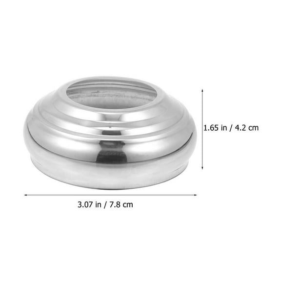 Nicehomfit Silver Gazing Globe Base Metal Sphere Display Stand for Patio and Deck Use
