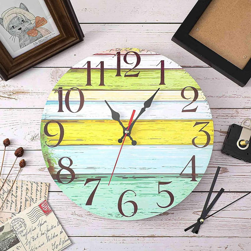 4 Set 32mm Long Shaft DIY Quartz Clock Movement Mechanism with 5 Different Pairs Hands Wall Clock Repair Parts
