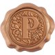 thumbnail image 1 of Sellos de cera adhesivos con iniciales, paquete de 25, sellos de cera autoadhesivos florales, sellos decorativos dorados, pegatinas para sobres., 1 of 7