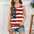 thumbnail image 4 of Freshbabe Girls Peplum Tank Tops, Sleeveless Ruffle Hem Blouses, Summer Casual Tops for Kids, 4th Of July Party, 4 of 6