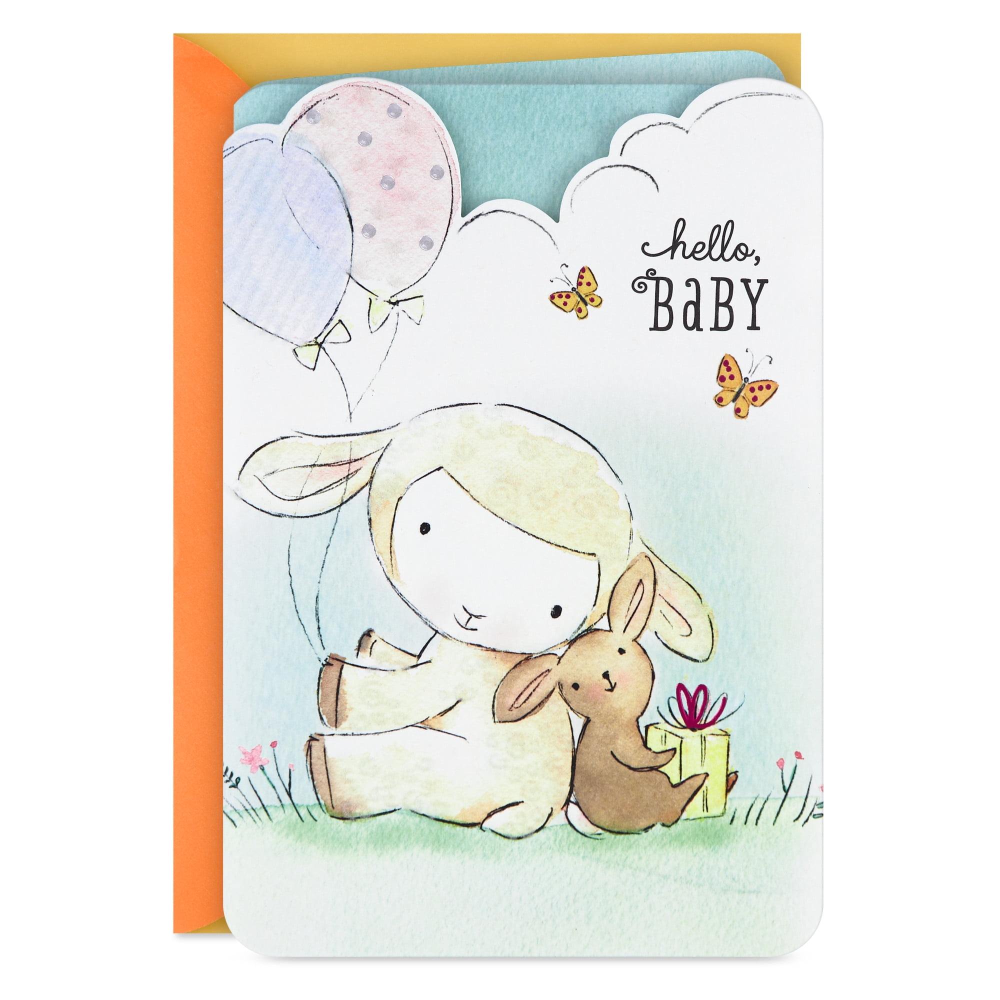 Hallmark New Baby Card (Snuggles and Ticklish Toes)