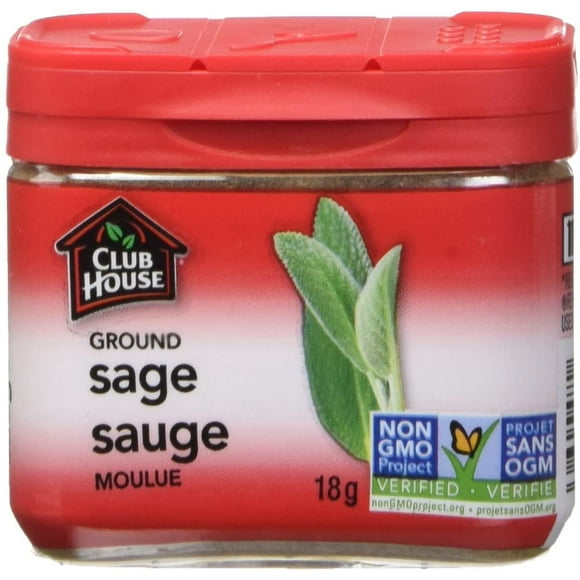 Club House, sauge moulue, boîte en plastique, 18 g