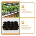 thumbnail image 6 of Beaupretty 5pcs Round Plastic Nursery Pots Carrier Black Trays for Agriculture, 6 of 8