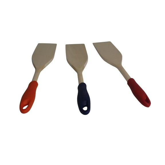 IMUSA  12in Wood Paddle with Silicone Grip, Large