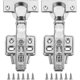 thumbnail image 1 of unique Set Of 2 Kitchen Cabinet Door Hinges With Screws And Integrated Soft Close Mechanism (easy To Install And Detachable), 1 of 5
