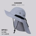 thumbnail image 1 of LinYooLi Big Hat Rear Sun Fisherman Hat Female Summer Anti -Ultraviolet Sunscreen Sun Hat Fast Dry Travel Mountaineering Cap, 1 of 9
