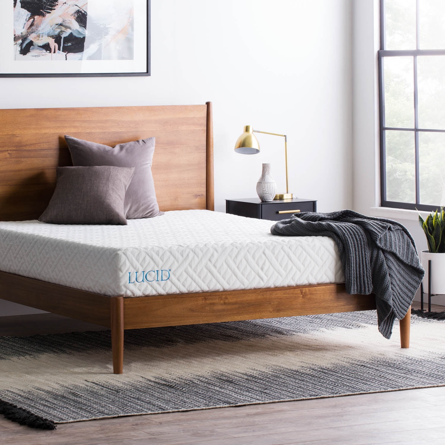 Lucid 9 Inch Adapt Gel Infused Memory Foam Mattress