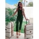 thumbnail image 3 of Conjunto Deportivo PRETTYGARDEN Dos Piezas Top sin Mangas y Pantalón Verde Oscuro S, 3 of 5